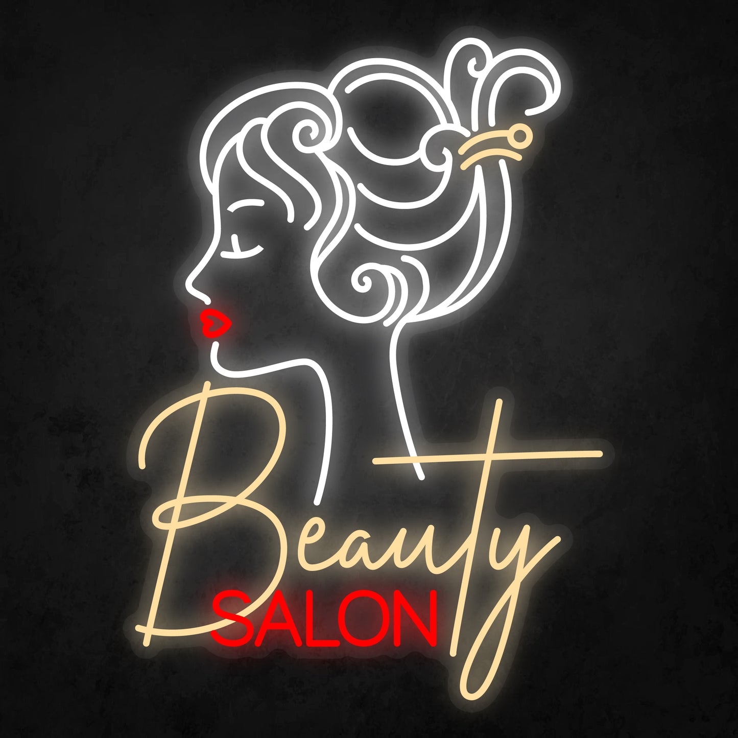 LED Neon Sign - Beauty Salon & Beauty Woman