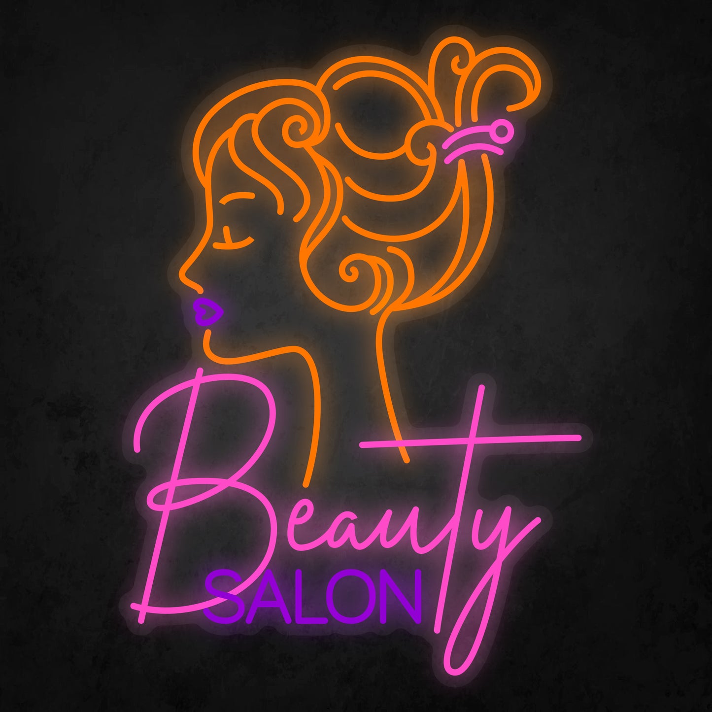 LED Neon Sign - Beauty Salon & Beauty Woman