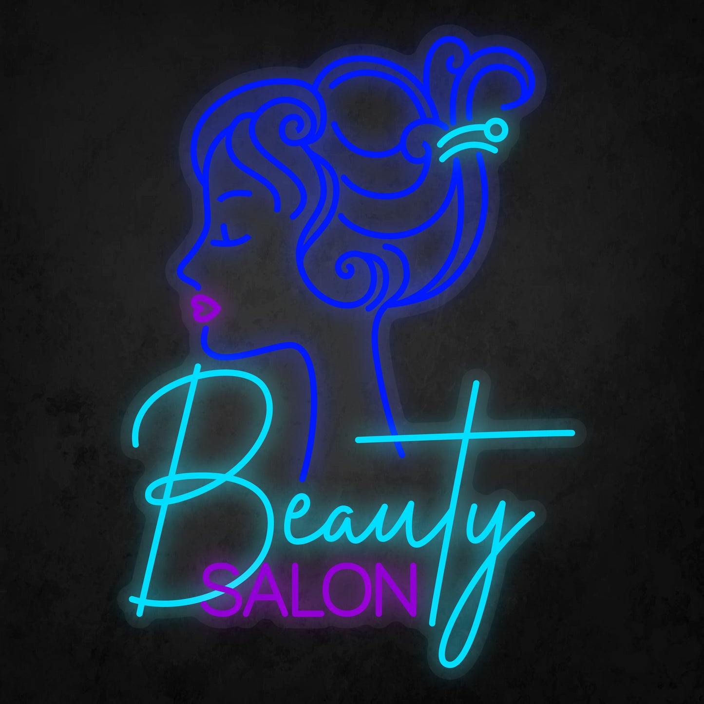LED Neon Sign - Beauty Salon & Beauty Woman
