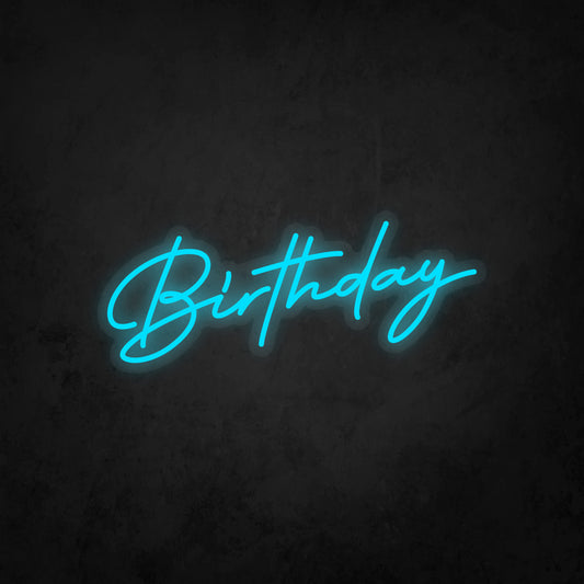 LED Neon Sign - Birthday Single Color