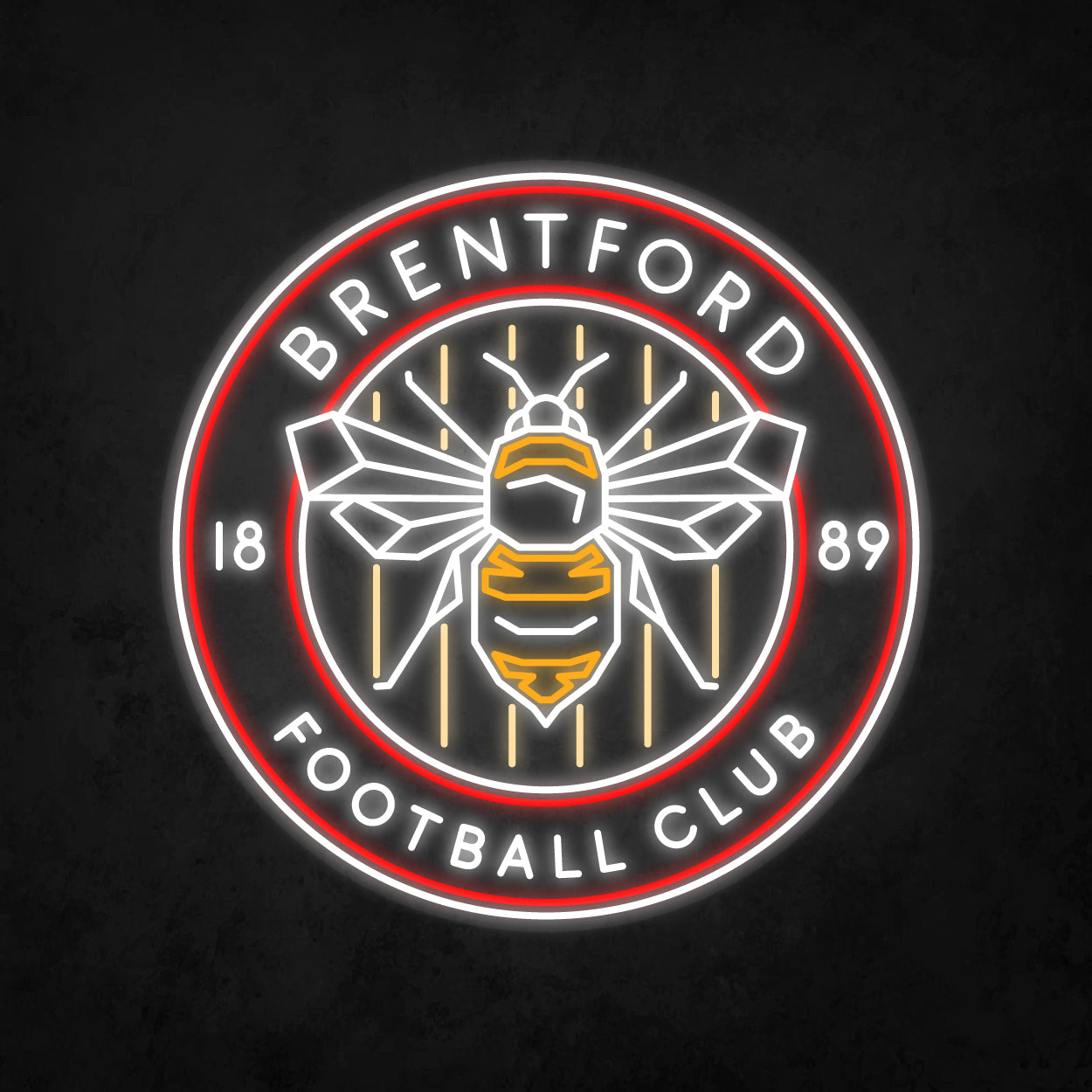 LED Neon Sign - Brentford X Large