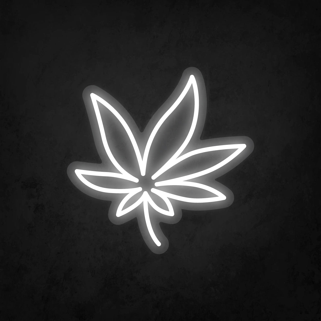 LED Neon Sign - Cannabis Leaf - Small - A