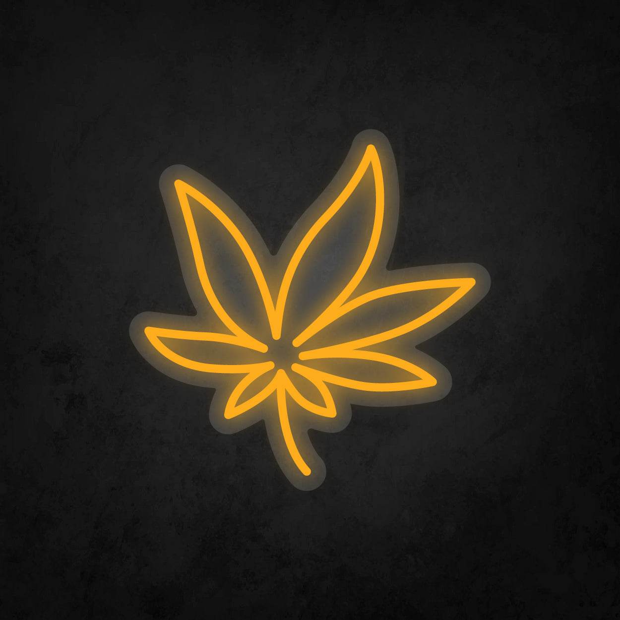 LED Neon Sign - Cannabis Leaf - Small - A