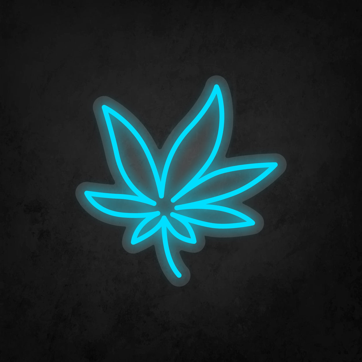 LED Neon Sign - Cannabis Leaf - Small - A