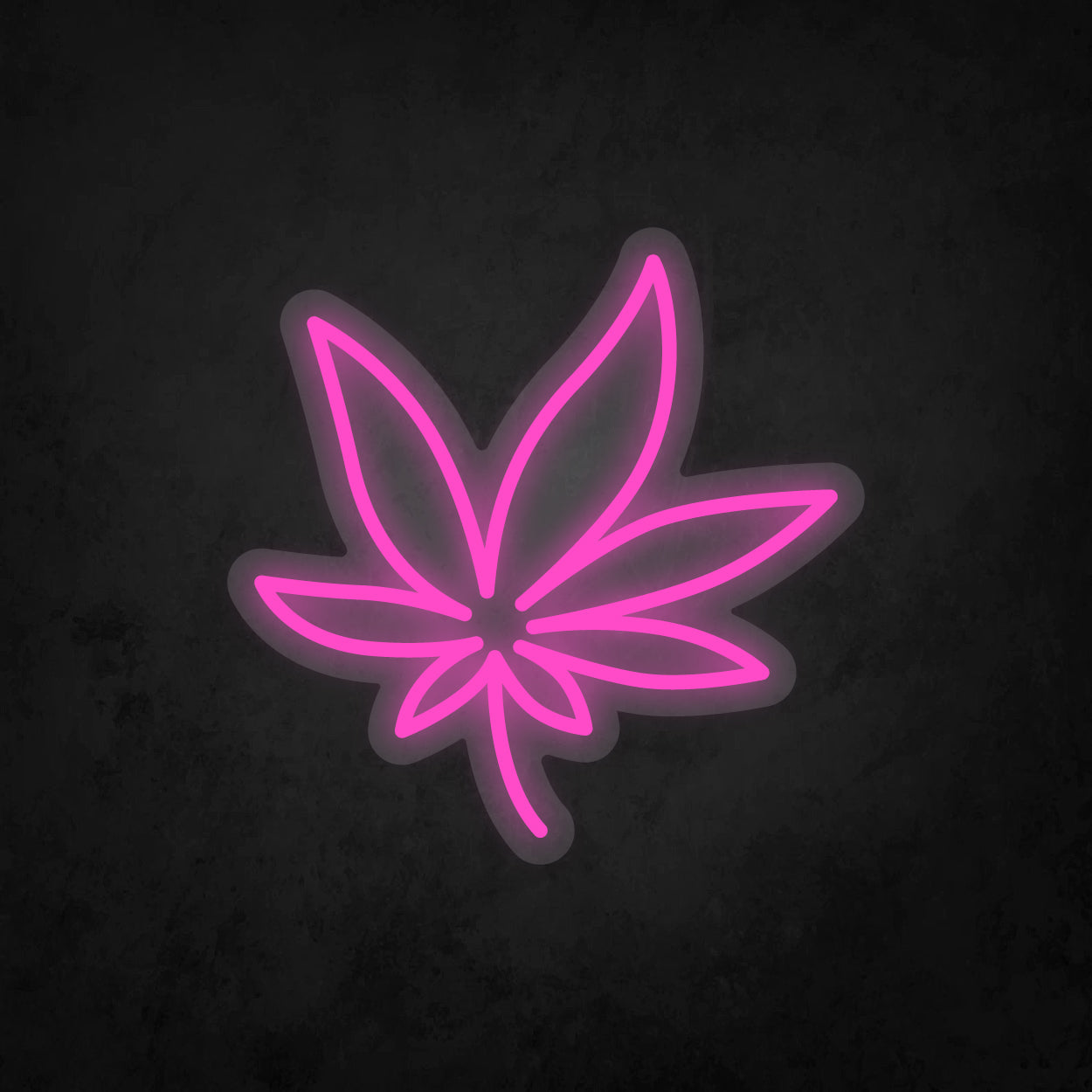 LED Neon Sign - Cannabis Leaf - Small - A