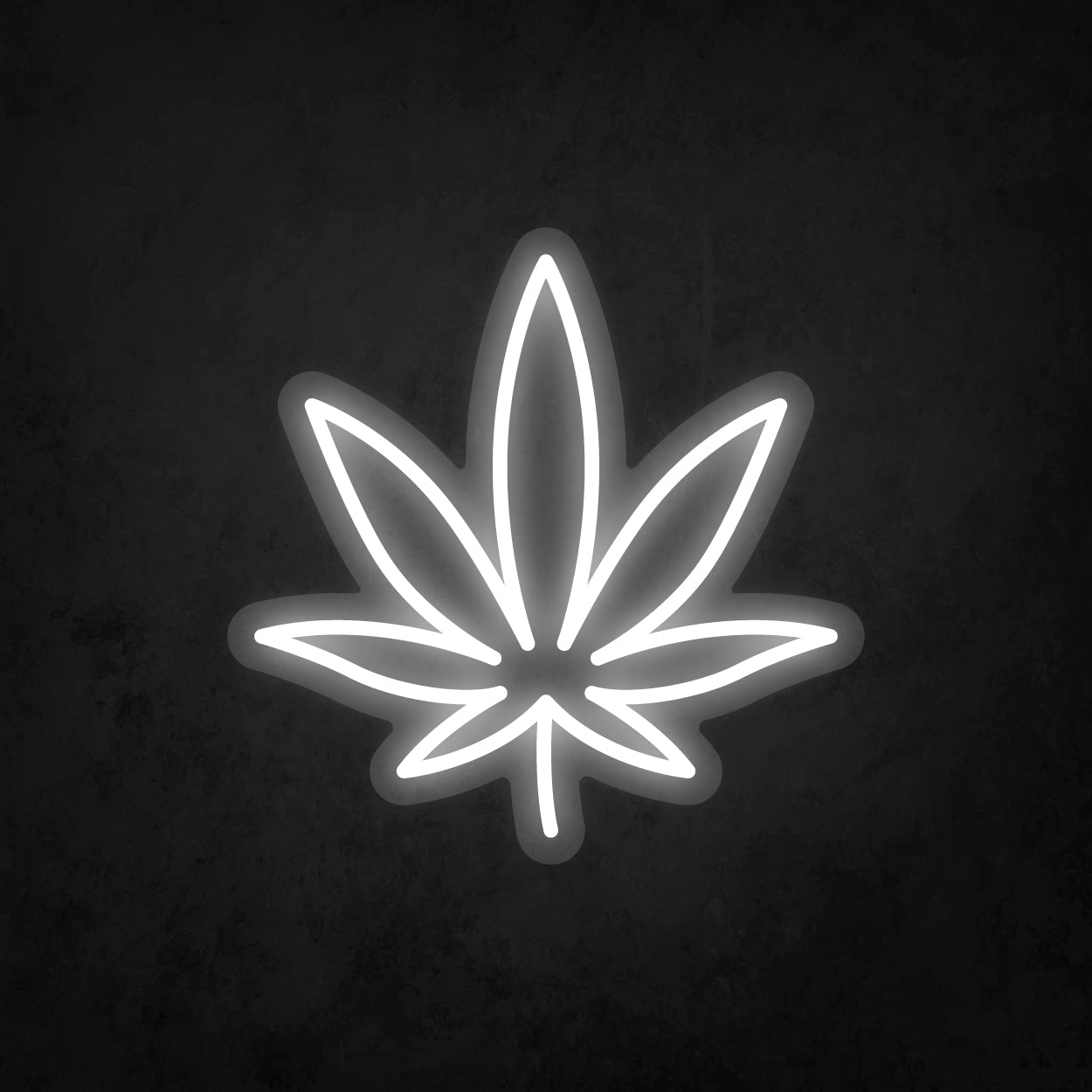 LED Neon Sign - Cannabis Leaf - Small - B