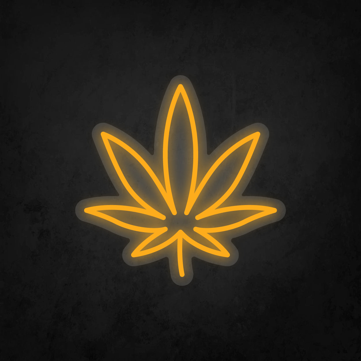 LED Neon Sign - Cannabis Leaf - Small - B