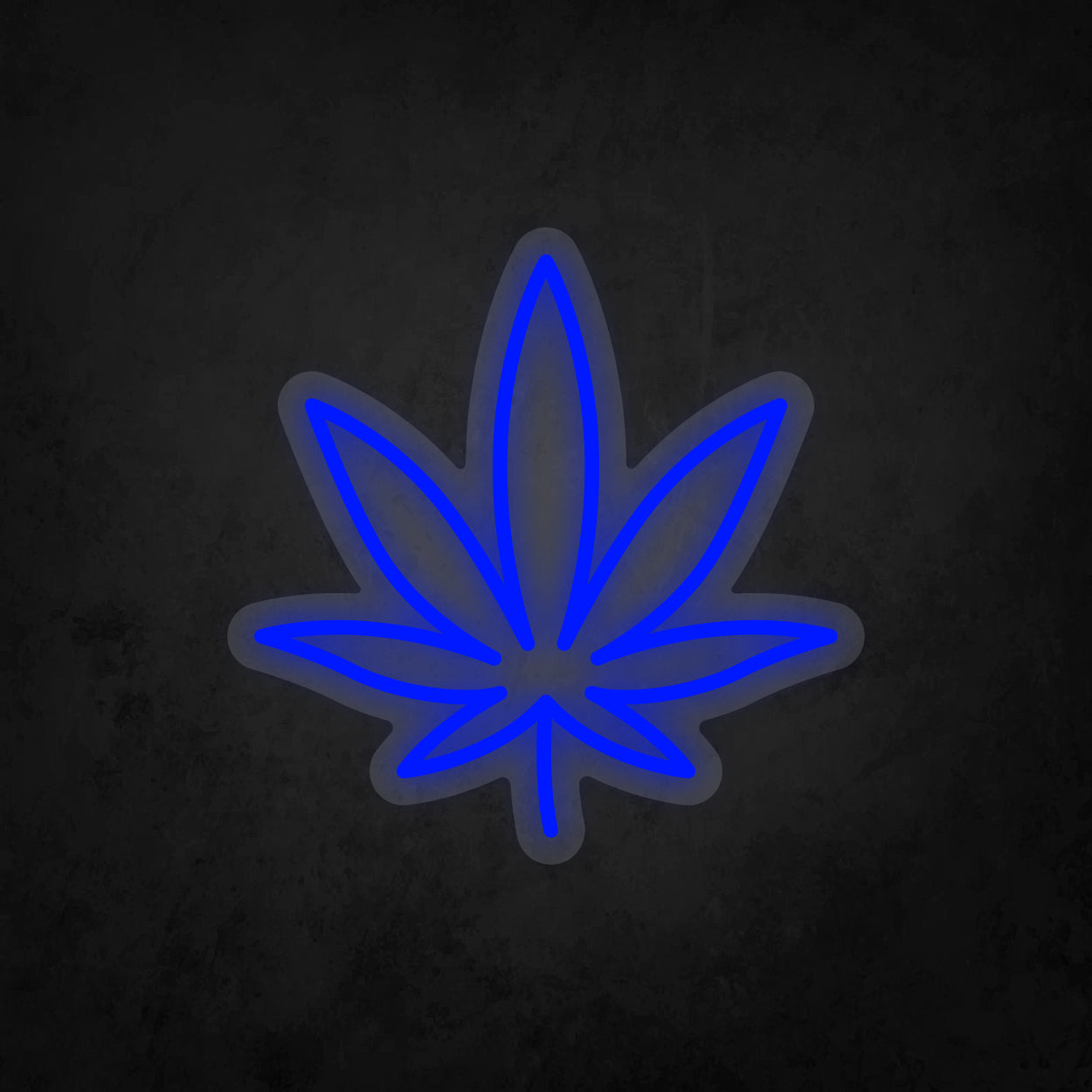 LED Neon Sign - Cannabis Leaf - Small - B