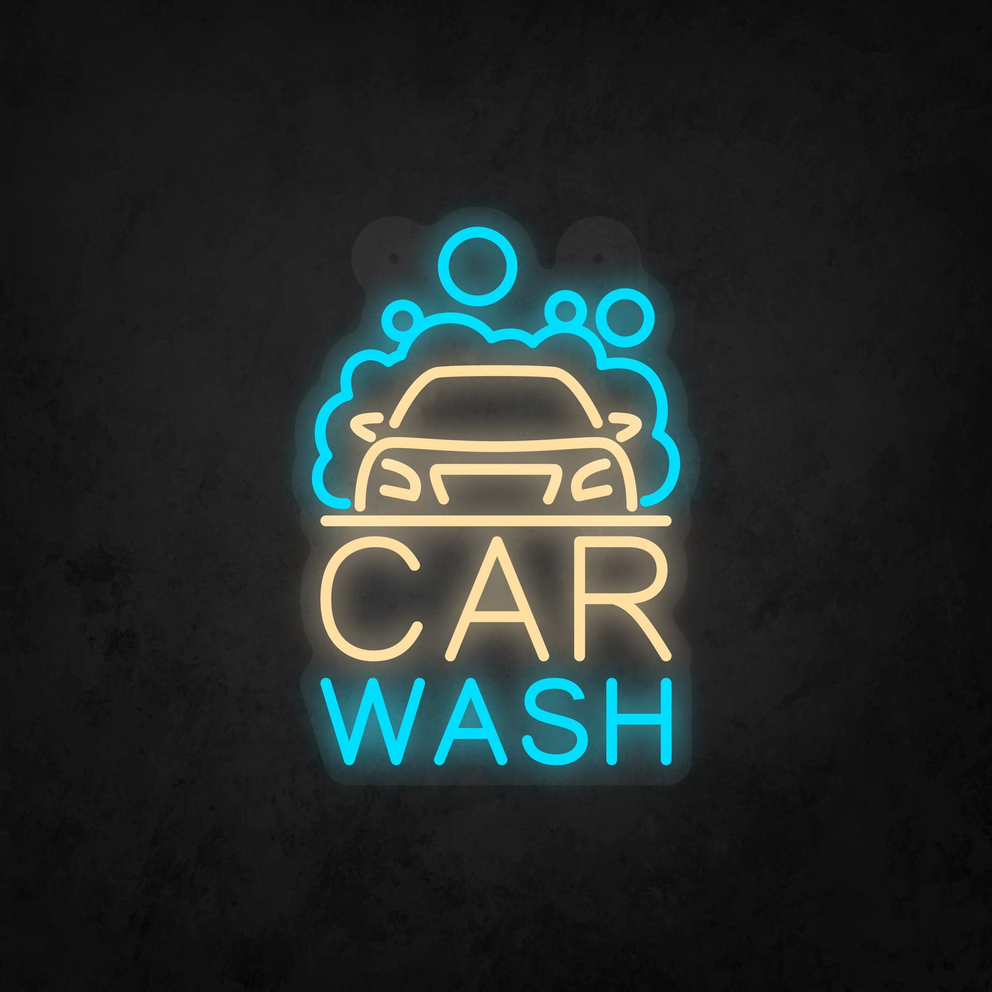 LED Neon Sign - Car Wash Sign for Window