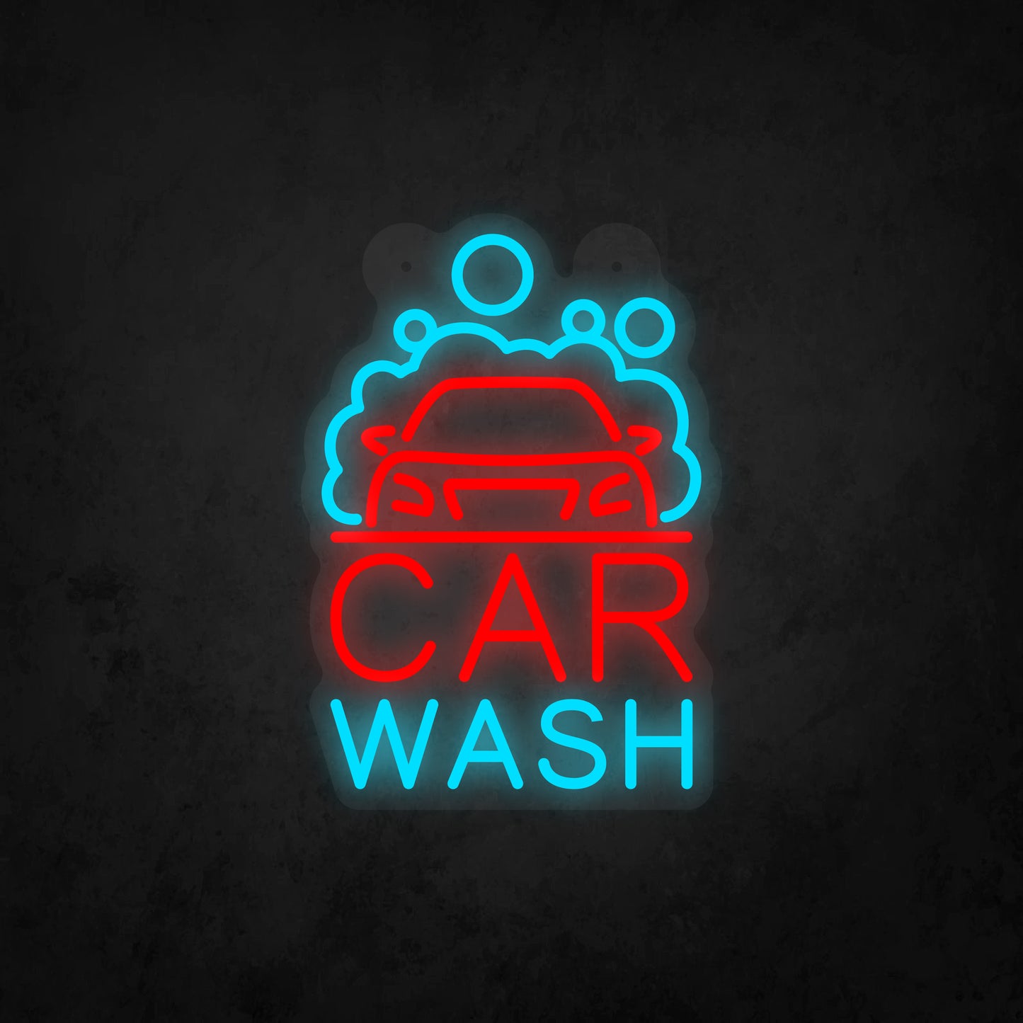 LED Neon Sign - Car Wash Sign for Window