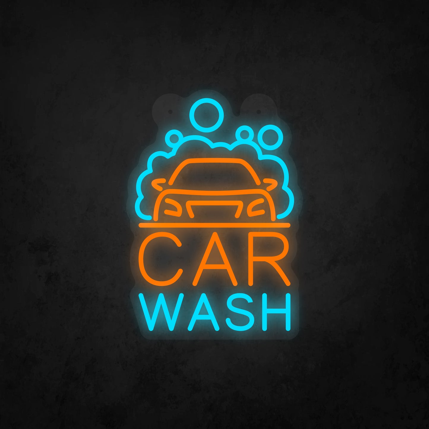 LED Neon Sign - Car Wash Sign for Window