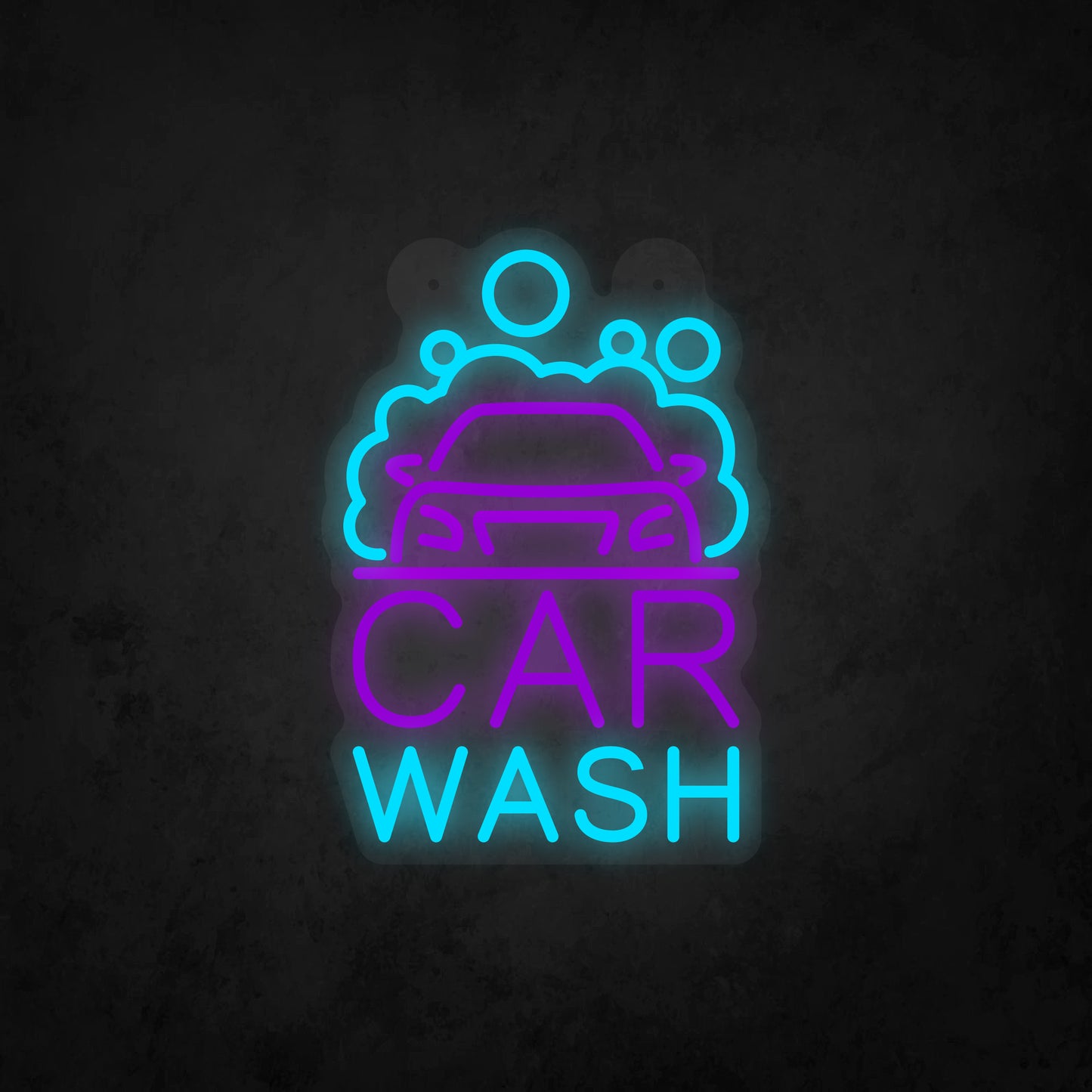LED Neon Sign - Car Wash Sign for Window