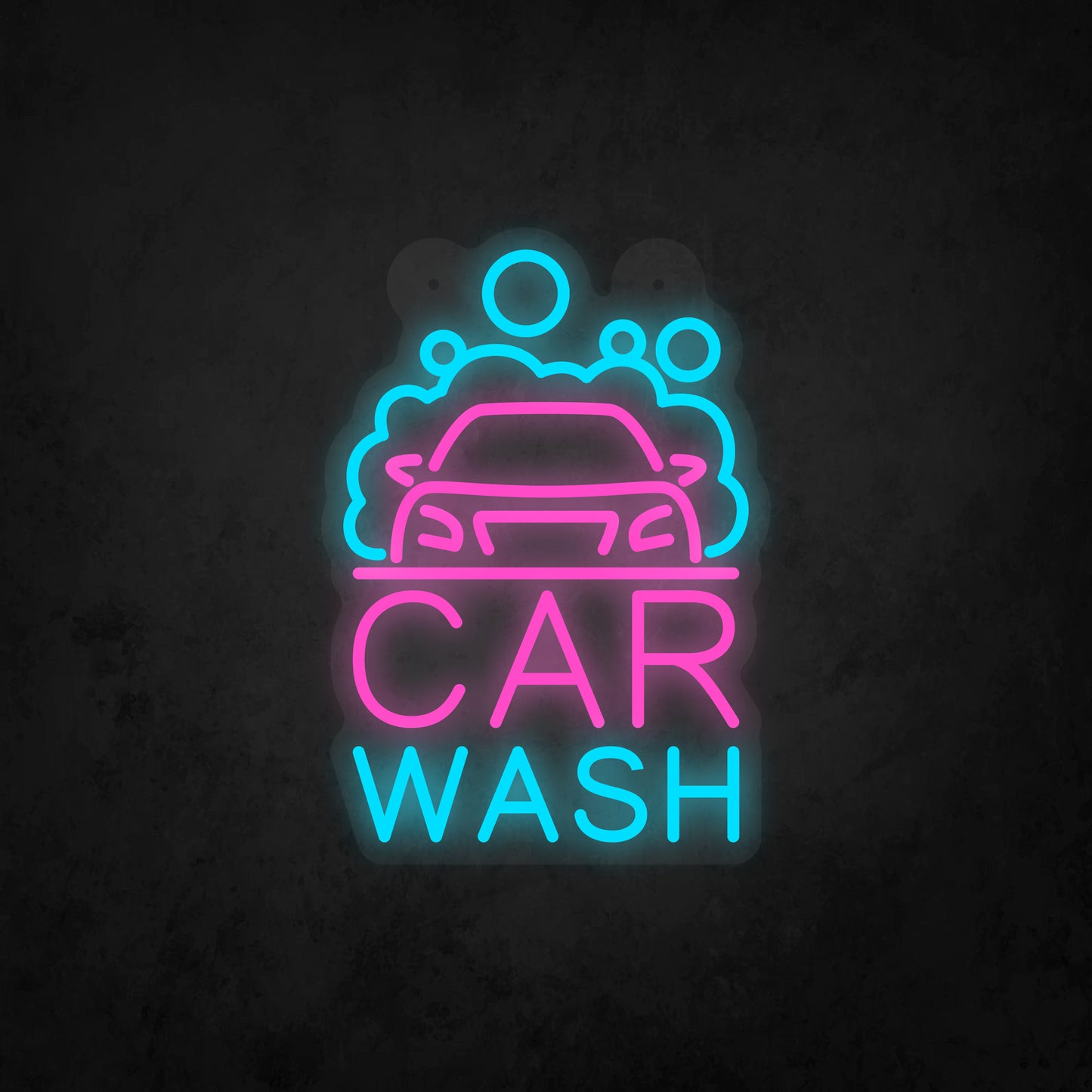 LED Neon Sign - Car Wash Sign for Window