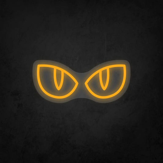 LED Neon Sign - Cat Eyes Staring