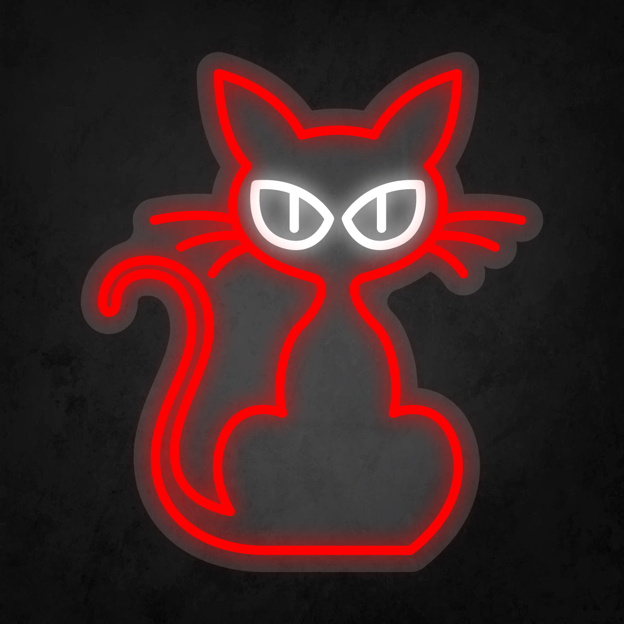 LED Neon Sign - Cat Staring