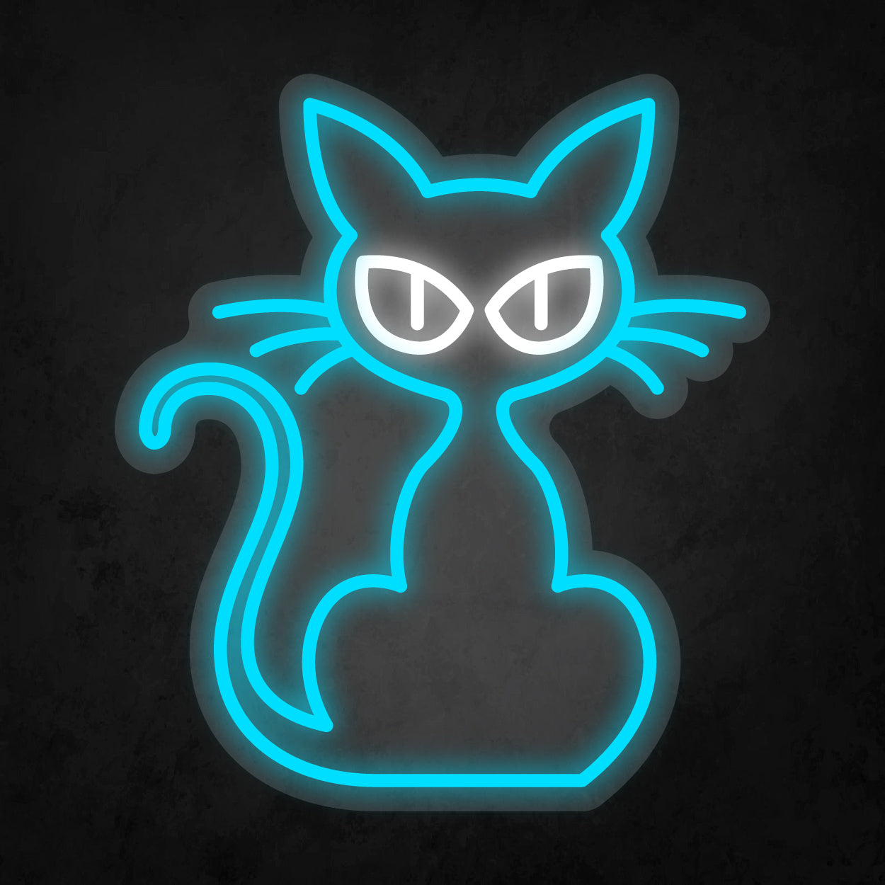 LED Neon Sign - Cat Staring