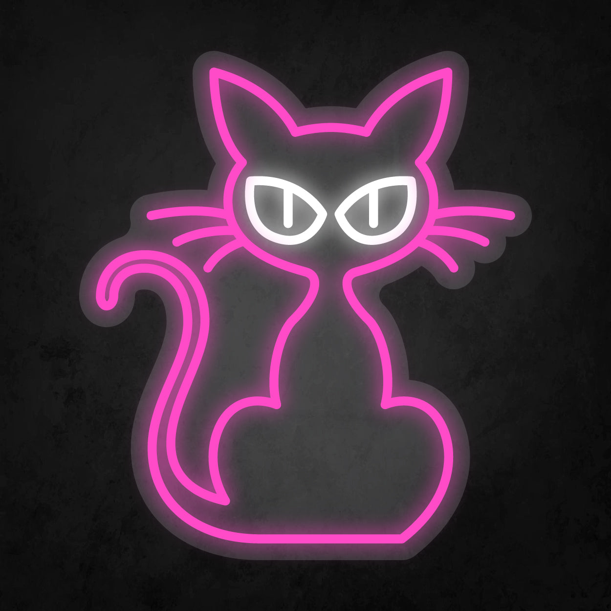 LED Neon Sign - Cat Staring