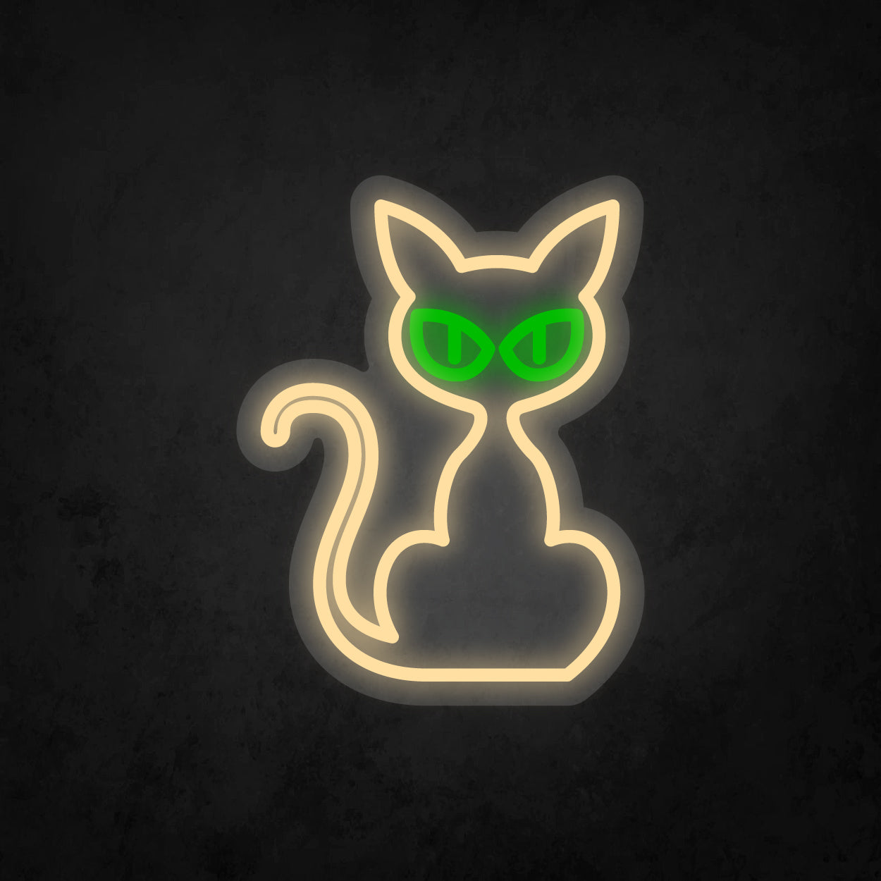 LED Neon Sign - Cat Staring - Small