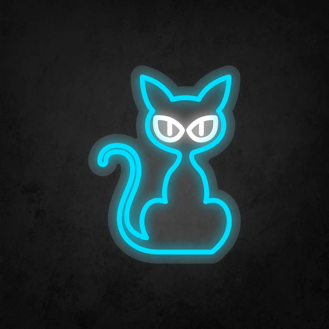 LED Neon Sign - Cat Staring - Small