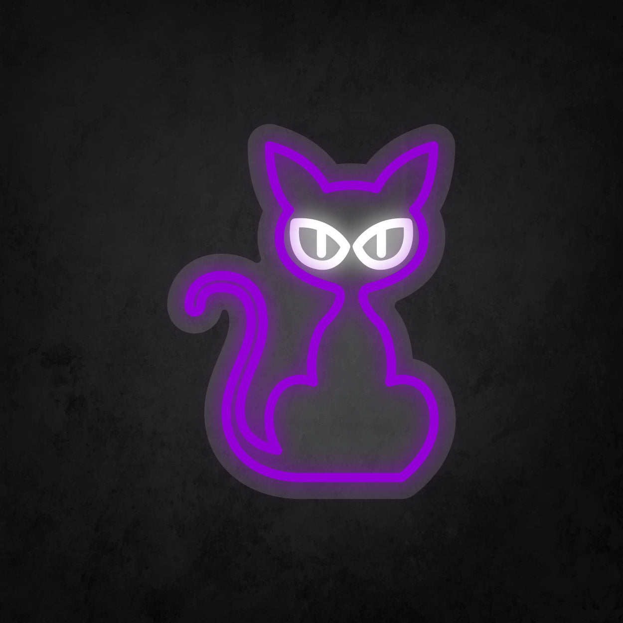 LED Neon Sign - Cat Staring - Small
