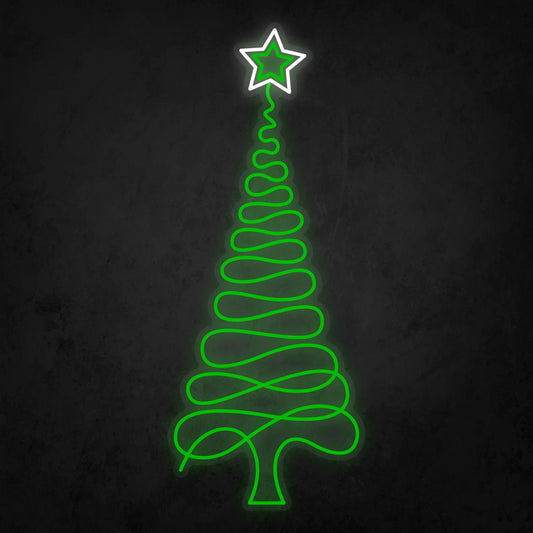 LED Neon Sign - Christmas Tree Large