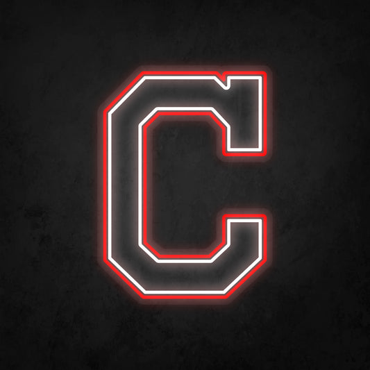 LED Neon Sign - Cleveland Indians Large
