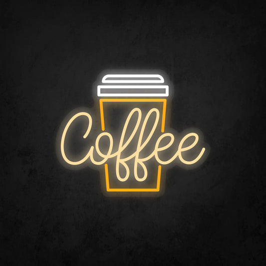 LED Neon Sign - Takeaway Coffee