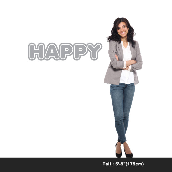 LED Neon Sign - Colorful Happy 2 Line