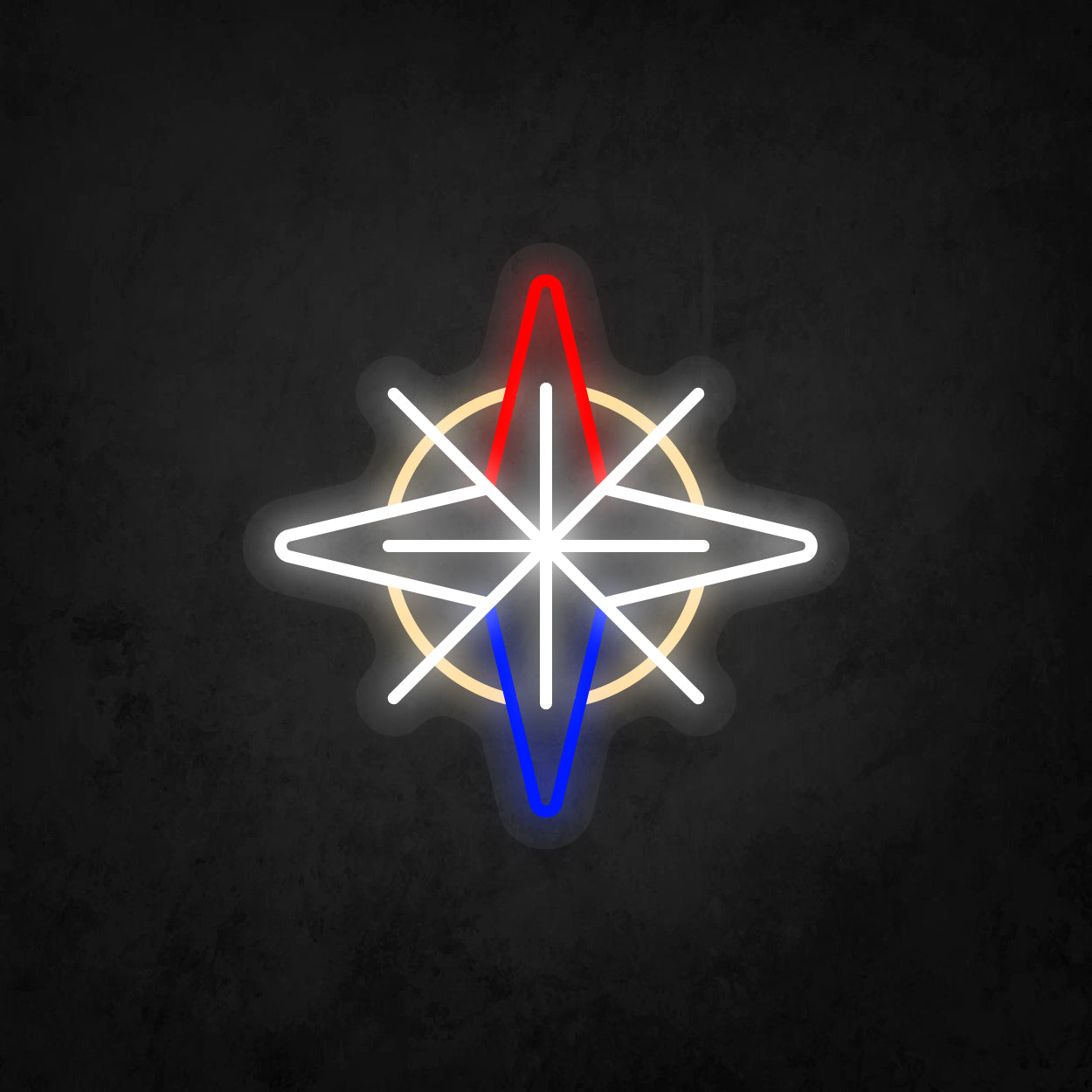 LED Neon Sign - Compass