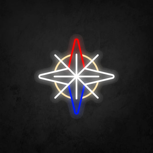 LED Neon Sign - Compass