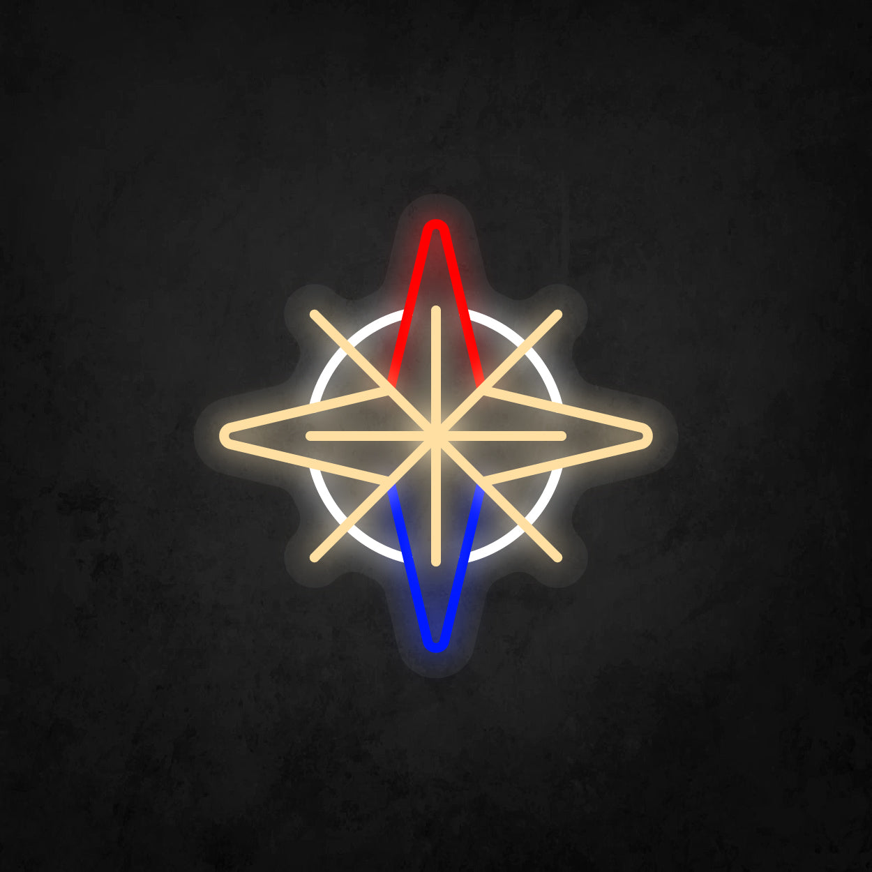 LED Neon Sign - Compass