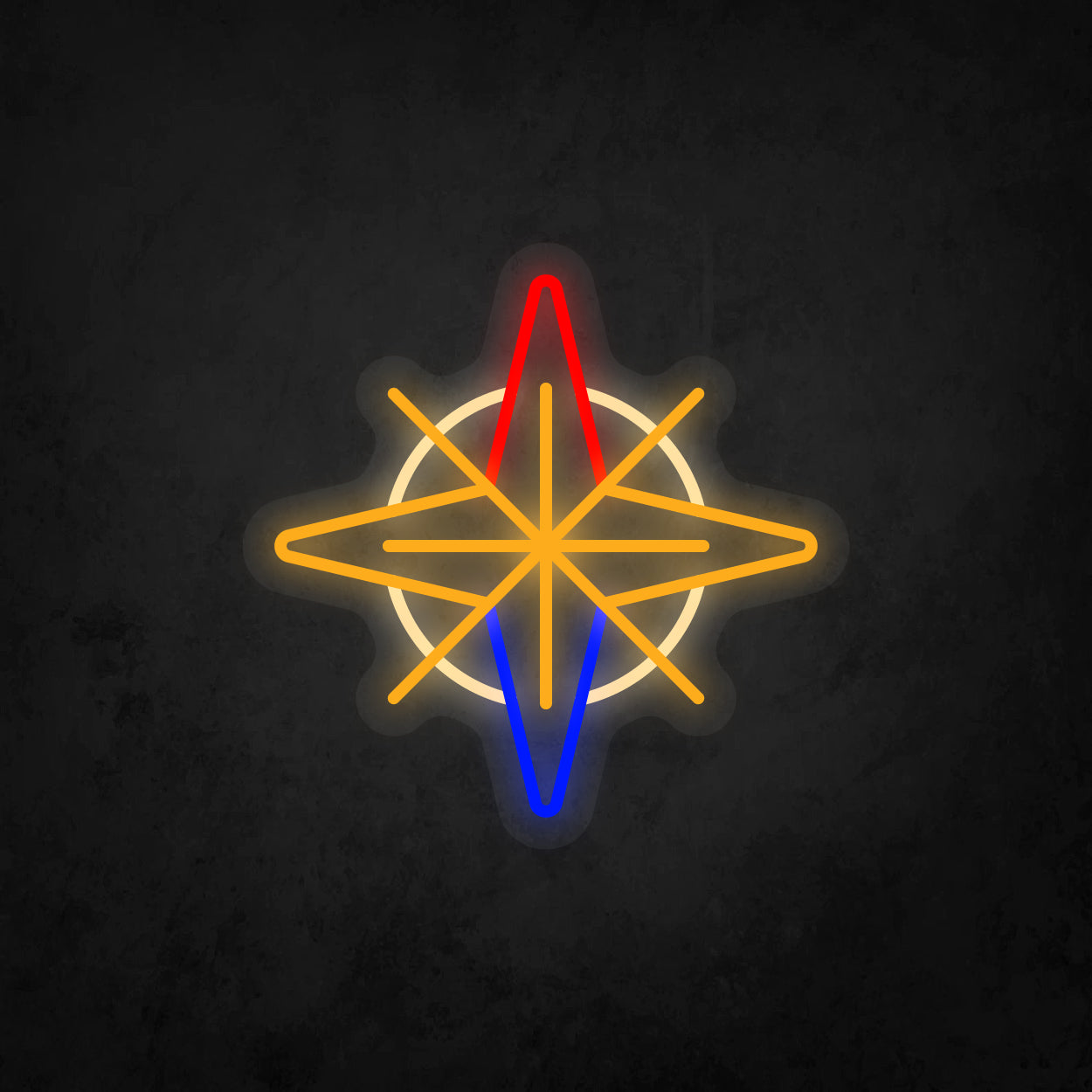 LED Neon Sign - Compass