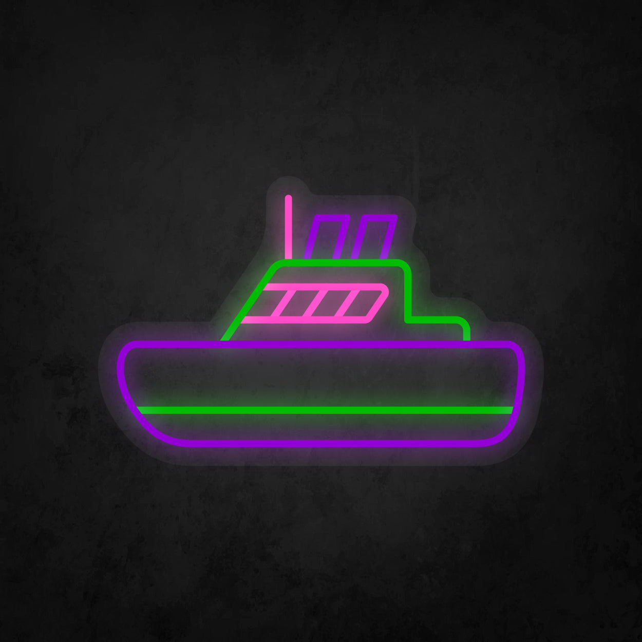 LED Neon Sign - Cruise Ship