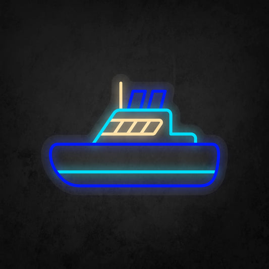 LED Neon Sign - Cruise Ship