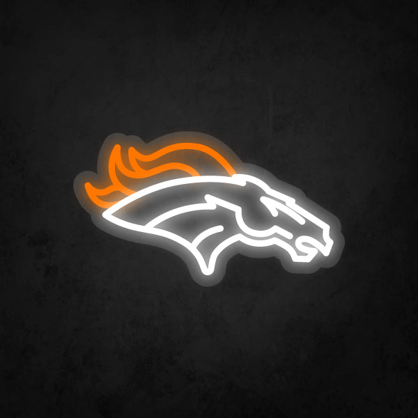 LED Neon Sign - Denver Broncos - Small