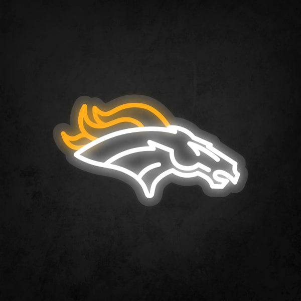 LED Neon Sign - Denver Broncos - Small