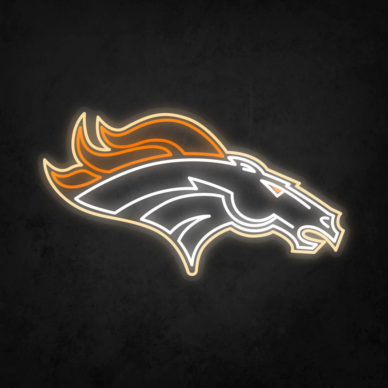 LED Neon Sign - Denver Broncos Large