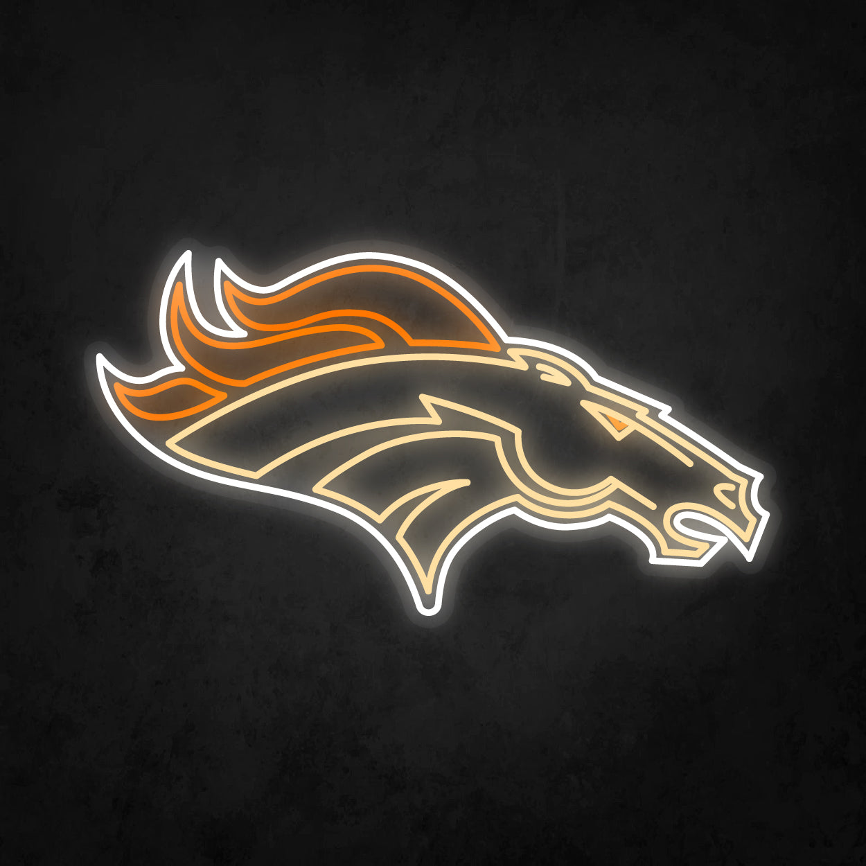 LED Neon Sign - Denver Broncos Large