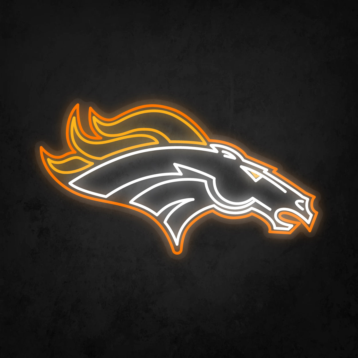 LED Neon Sign - Denver Broncos Large
