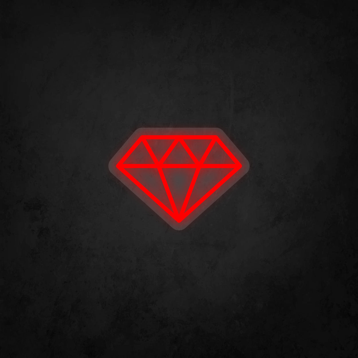 LED Neon Sign - Diamond - Small