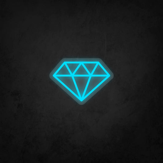 LED Neon Sign - Diamond - Small