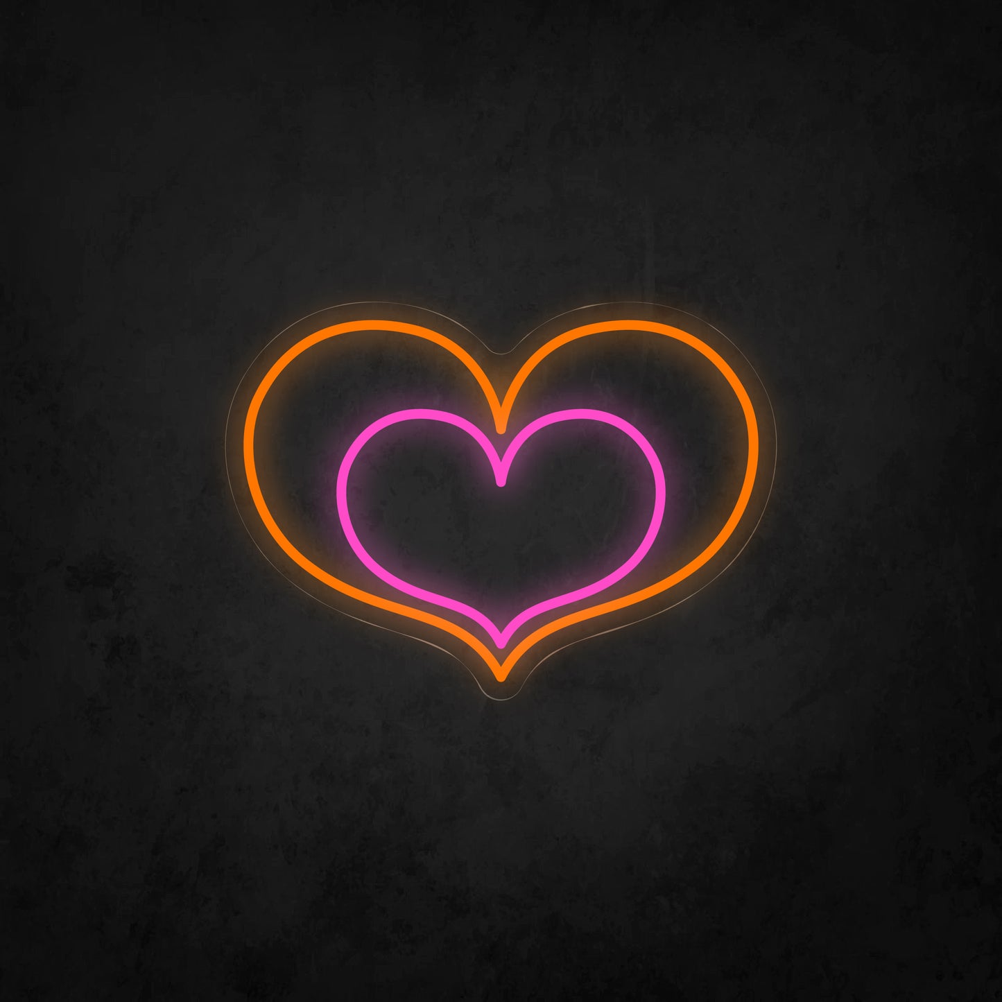 LED Neon Sign - Double Heart
