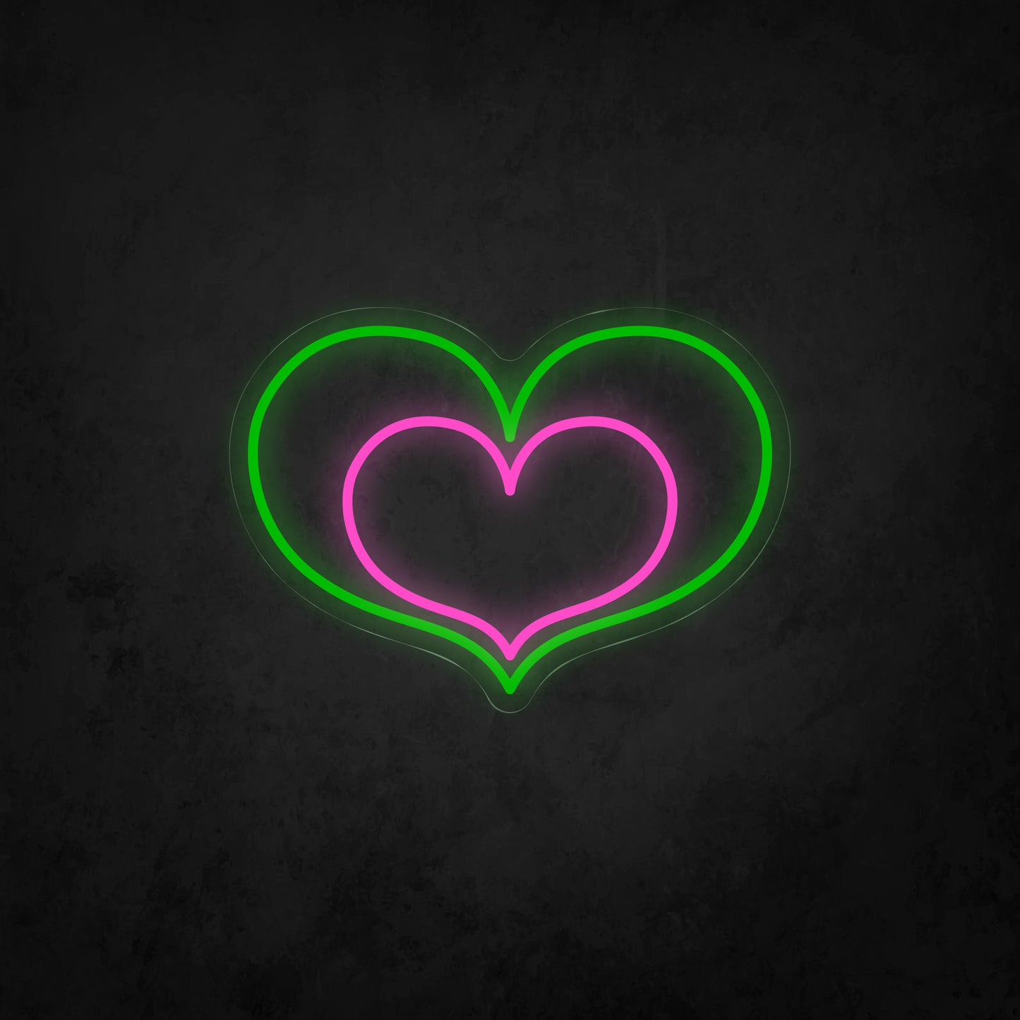 LED Neon Sign - Double Heart