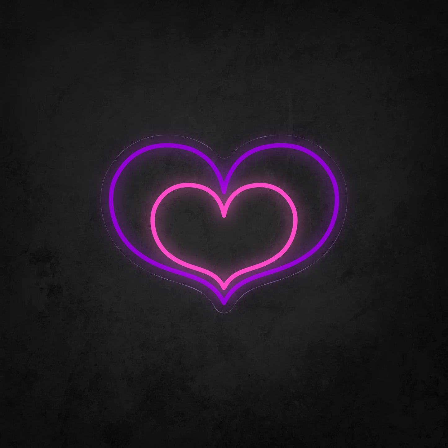 LED Neon Sign - Double Heart