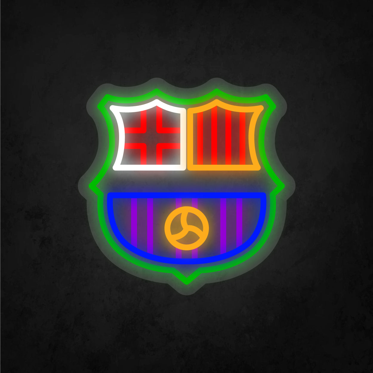 LED Neon Sign - FC Barcelona - Small