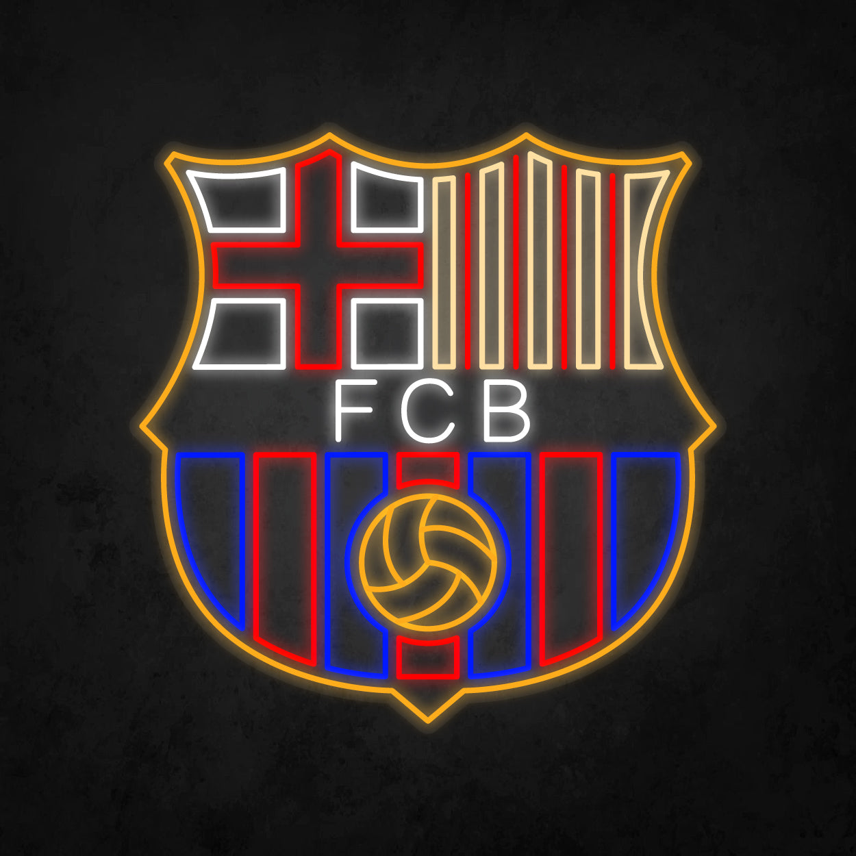 LED Neon Sign - FC Barcelona X Large