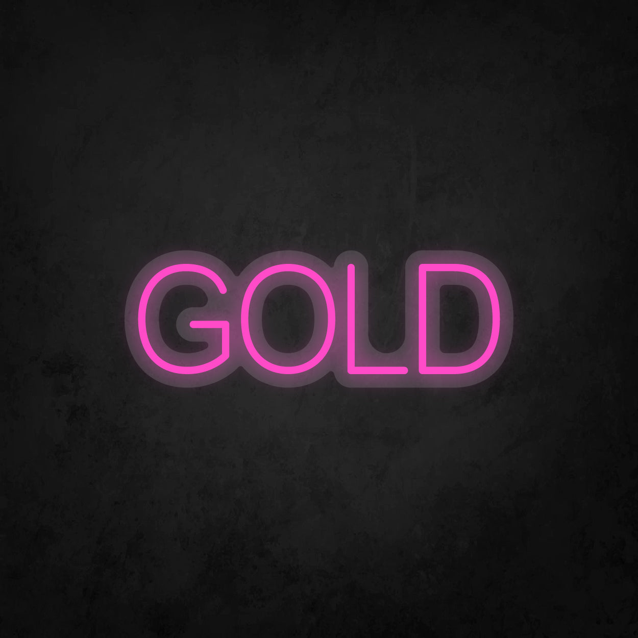 LED Neon Sign - GOLD - 1 Line