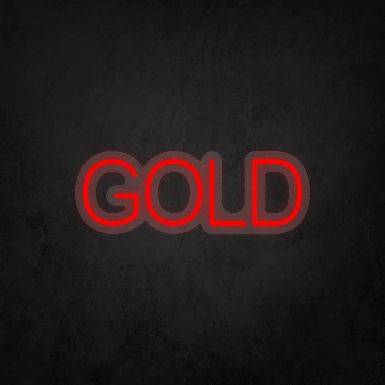 LED Neon Sign - GOLD - 1 Line