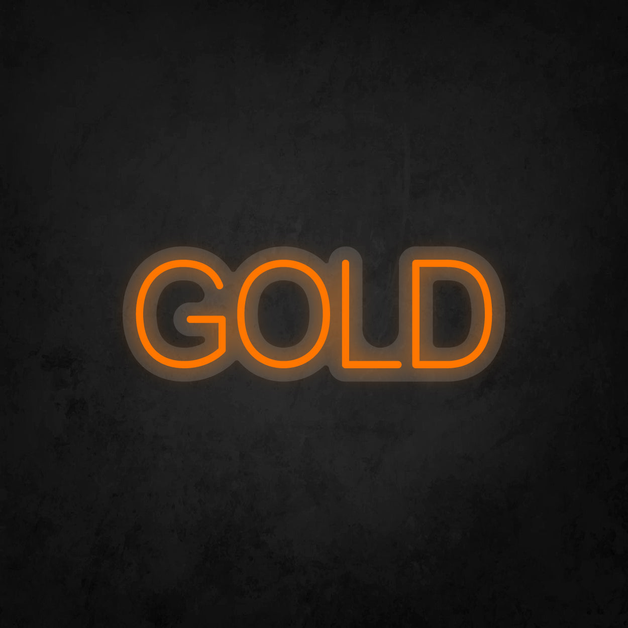 LED Neon Sign - GOLD - 1 Line