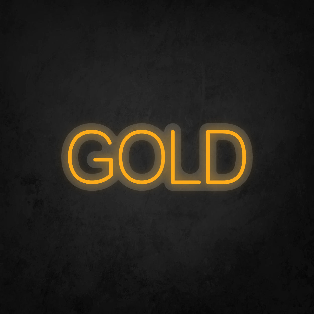 LED Neon Sign - GOLD - 1 Line